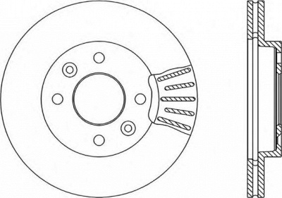 OPEN PARTS bda145020 -  Тормозной диск